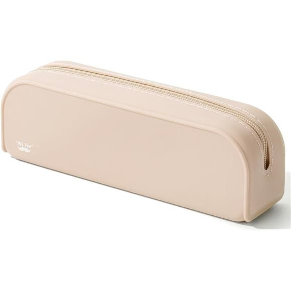 Women Small Silicone Pencil Case, Malibu Dune Color Pencil Pouch Pencil Case‎